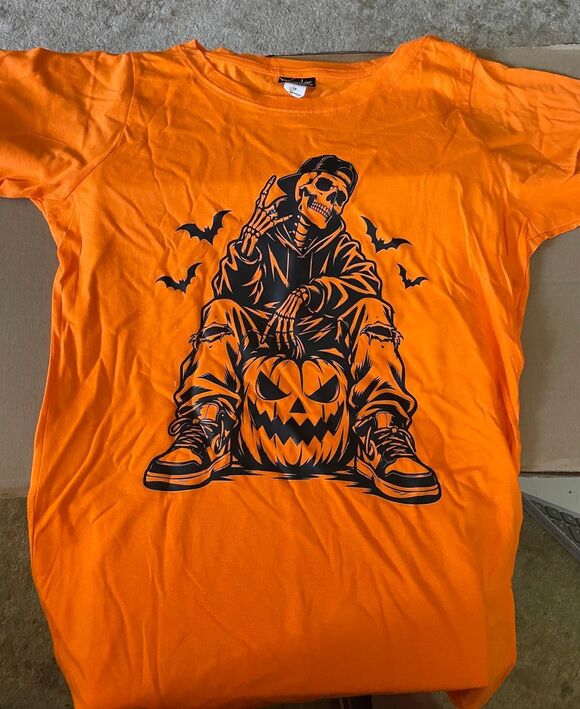 Halloween Other - Halloween Skeleton Pumpkin Graphic Tee Men’s S/Y-XL NEW
